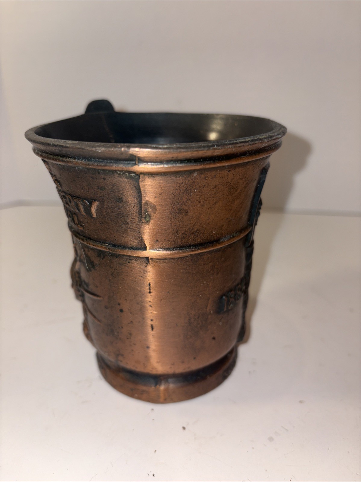 VINTAGE STATUE OF LIBERTY SCHERING MORTAR Prescription RX Doctor Gift Pen Holder