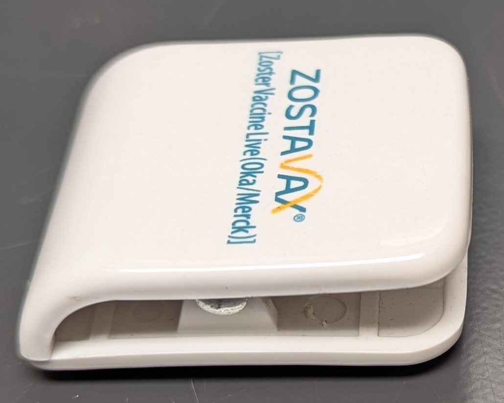 Drug Rep Advertising Promo Refrigerator Magnetic Clip Zostavax Pharmaceutical