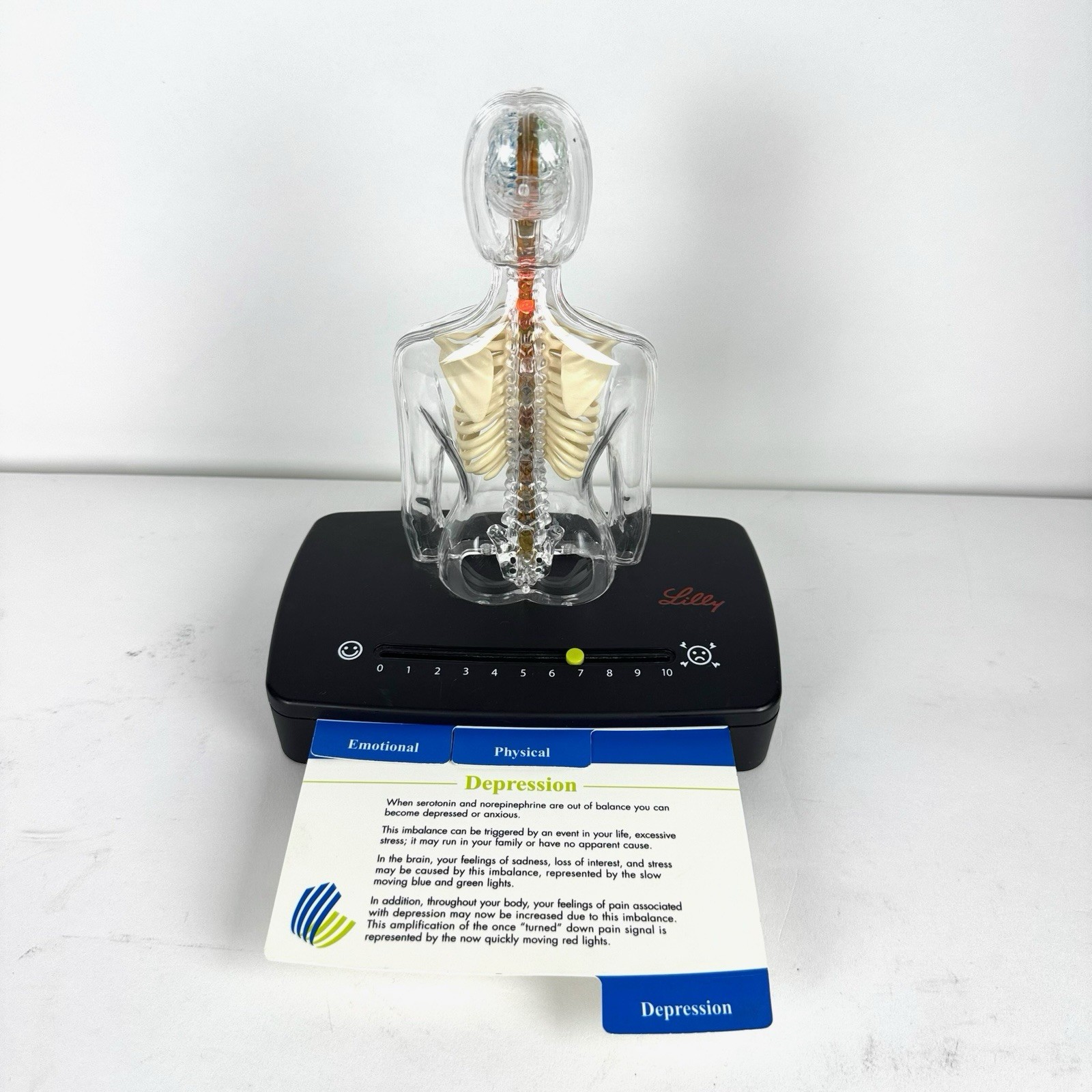 Lilly Light Up Display Pharmaceutical Pharma Design 2004 Drug *Partially Works*