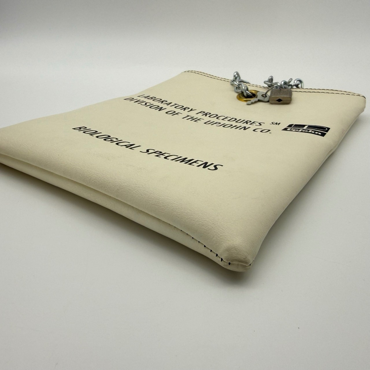 Vintage Upjohn Laboratory Specimen Pouch w/ Chain & Lock – Medical History
