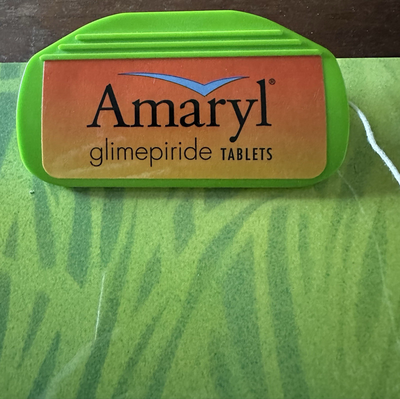 Amaryl Glimepiride Tablets Pharmaceutical Promotional Collectible Clipboard