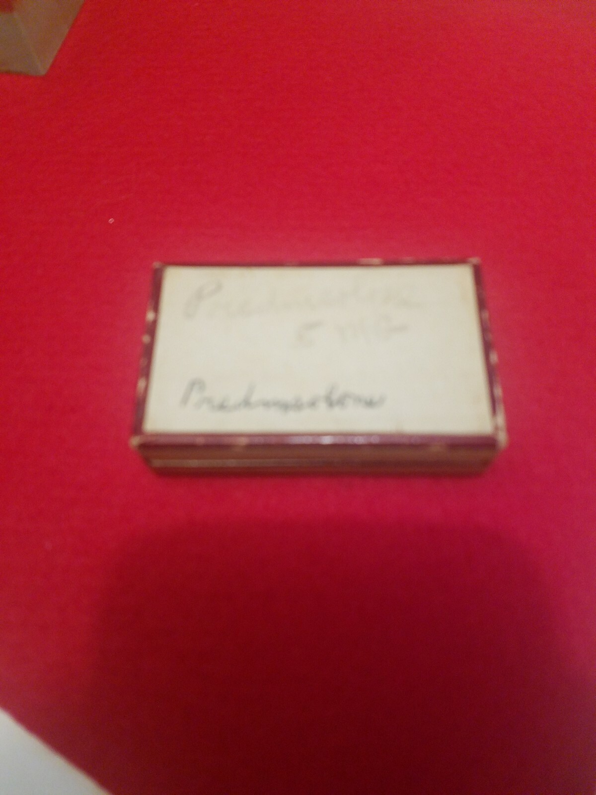 Vintage Cardboard Medicine Box from Weiss Pharmacy, St.Louis