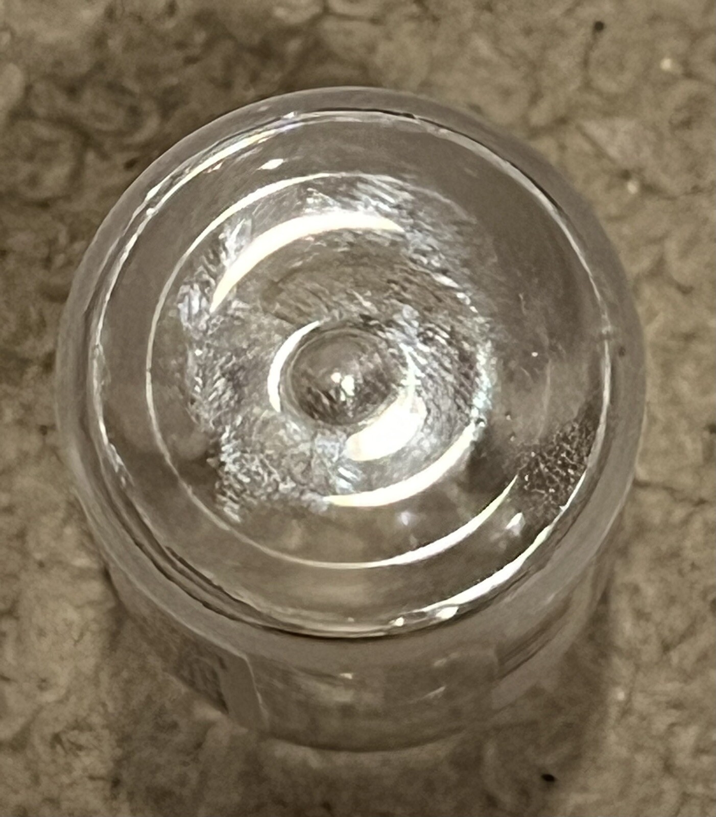 vtg empty Tu Sicks Dye Eye Sew Perot Pull Fee Nawl vial for display
