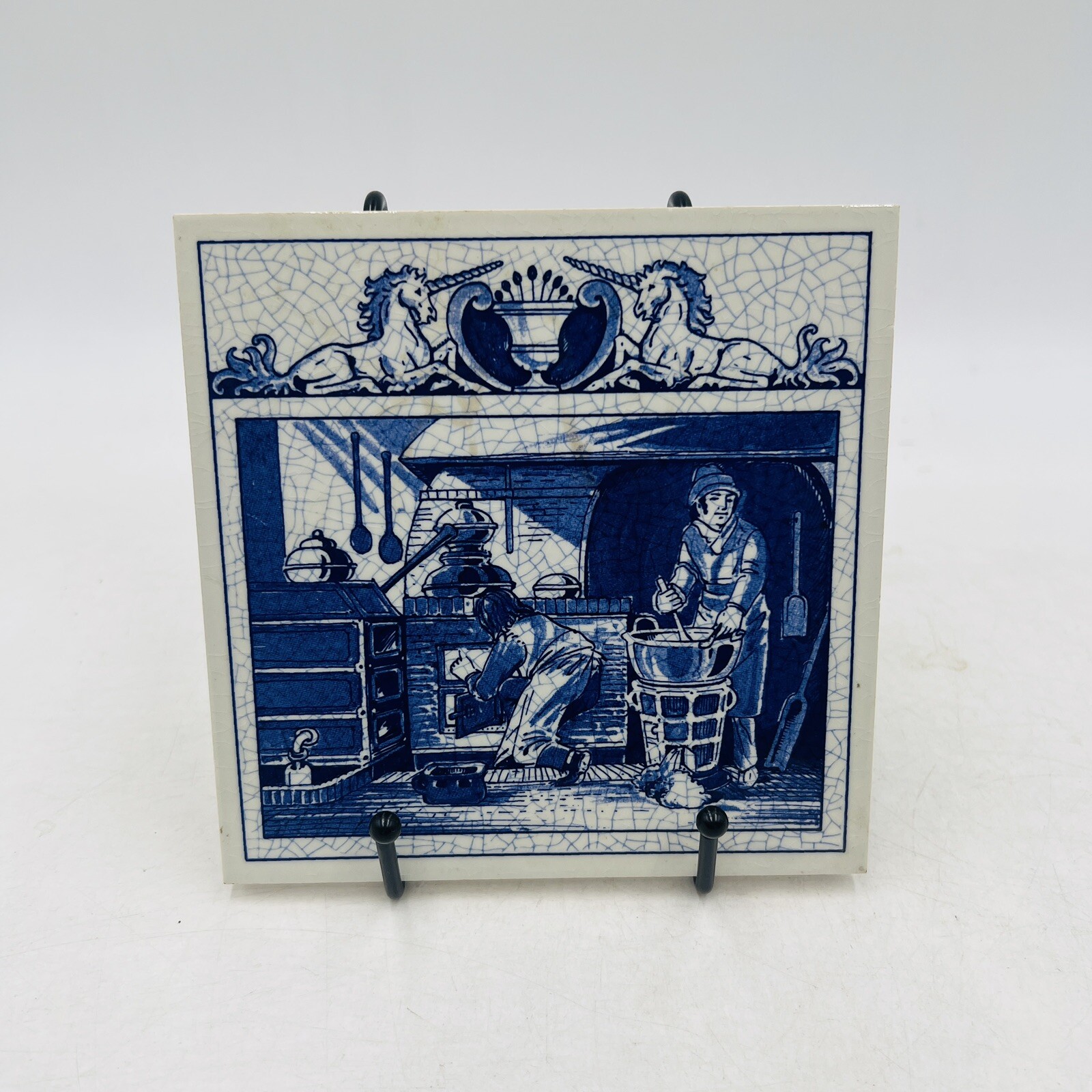 Pharmacist’s Laboratory Delft Tile 1990 Burroughs