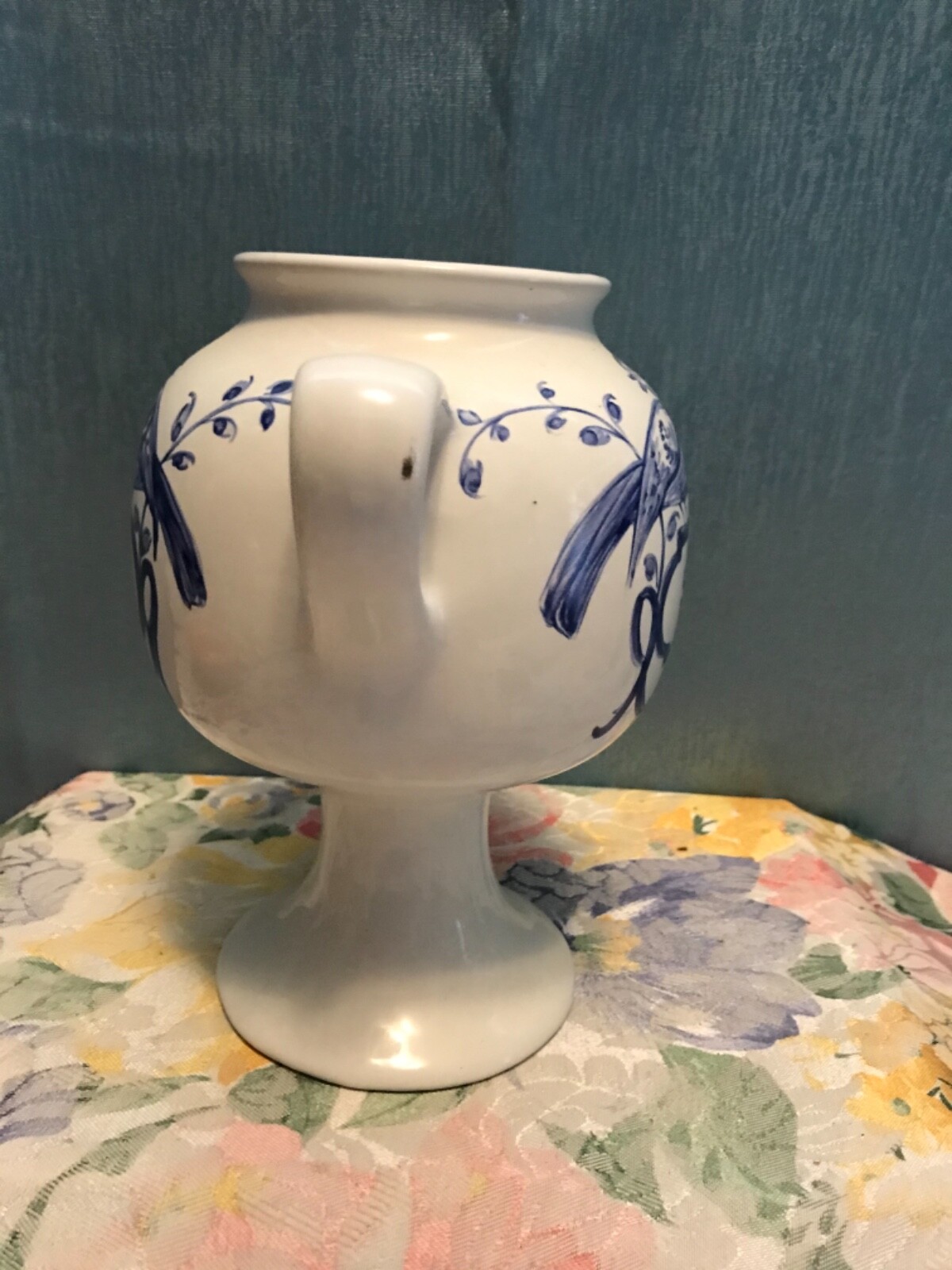 1989 APOTHECARY JAR ~SYR ROSAR SOL~ REPRODUCTION by LILLY PORTUGAL 7.5”