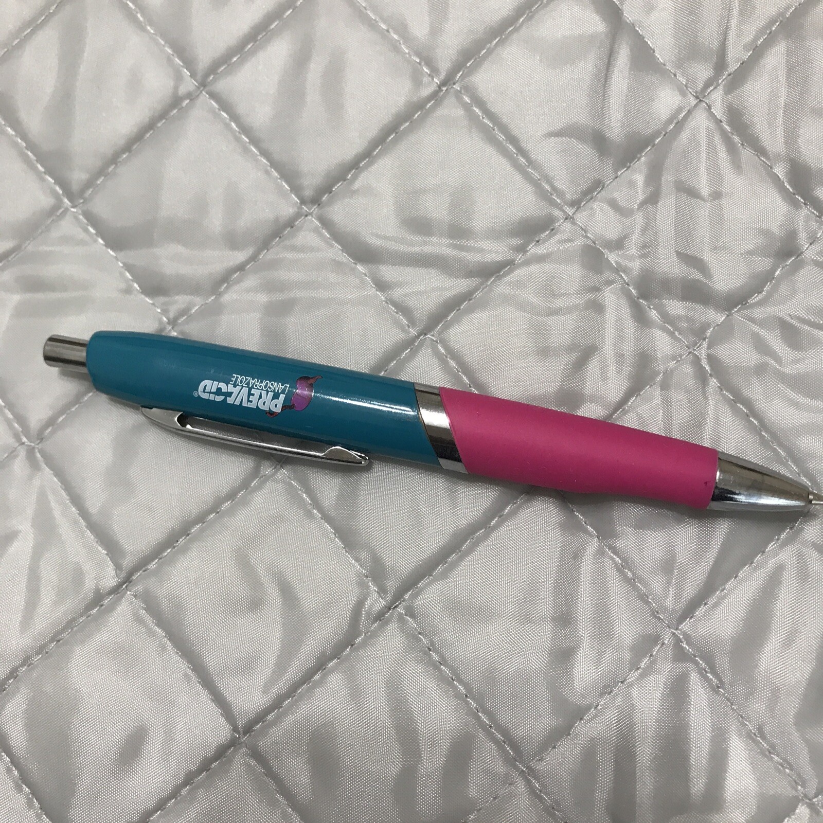 Prevacid Drug Rep Pharmaceutical Promotional Advertising Pen Wide Pink Grip