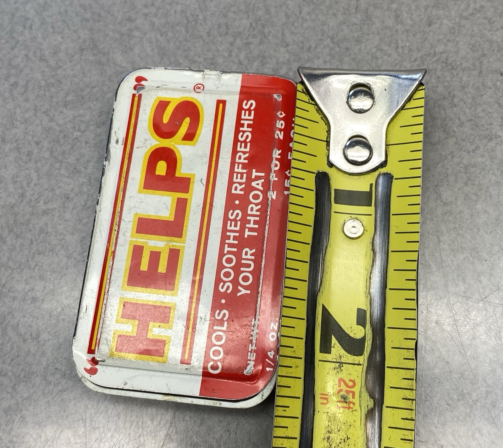 Vintage Medicine Tin National Licorice Company Helps Throat Lozenge Empty