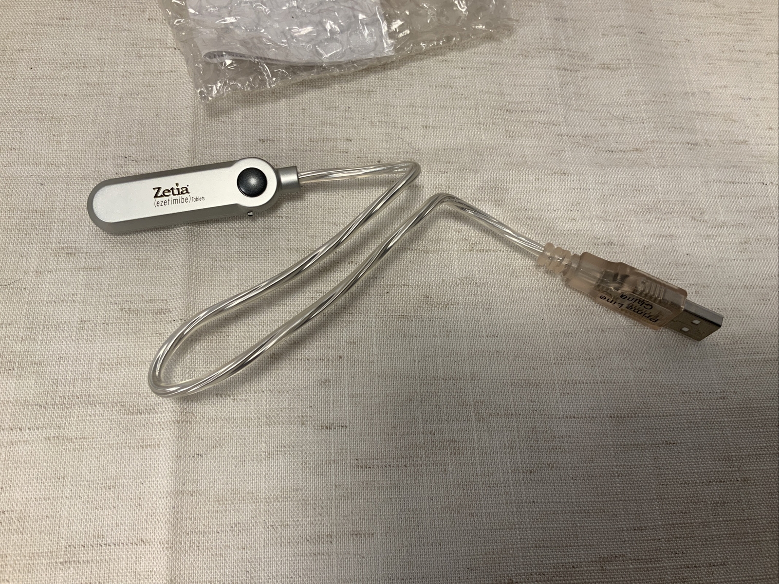 Zetia USB Light Pharmaceutical Drug Medical Advertising Vintage ezetimibe Merck