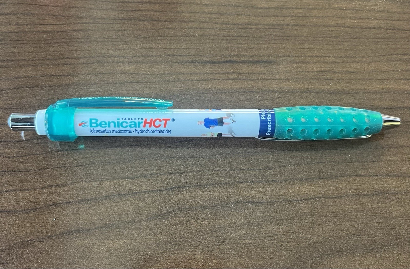 BENICAR HCT Pharmaceutical Pen – Working Condition – Turquoise and White