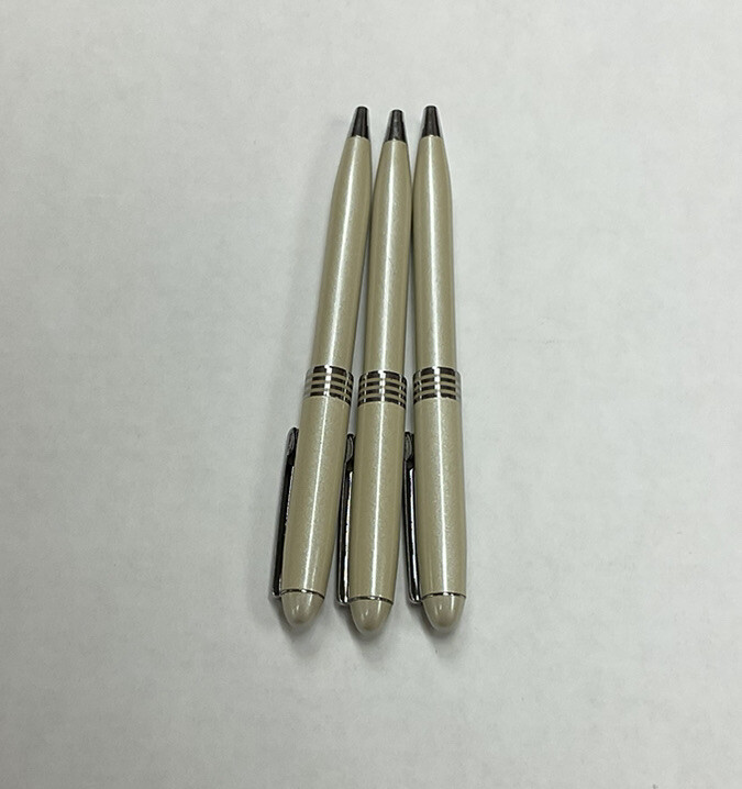 Lot of 3 Celebrex Drug Rep Pharmaceutical Metallic Advertising Promo Clicker Pen