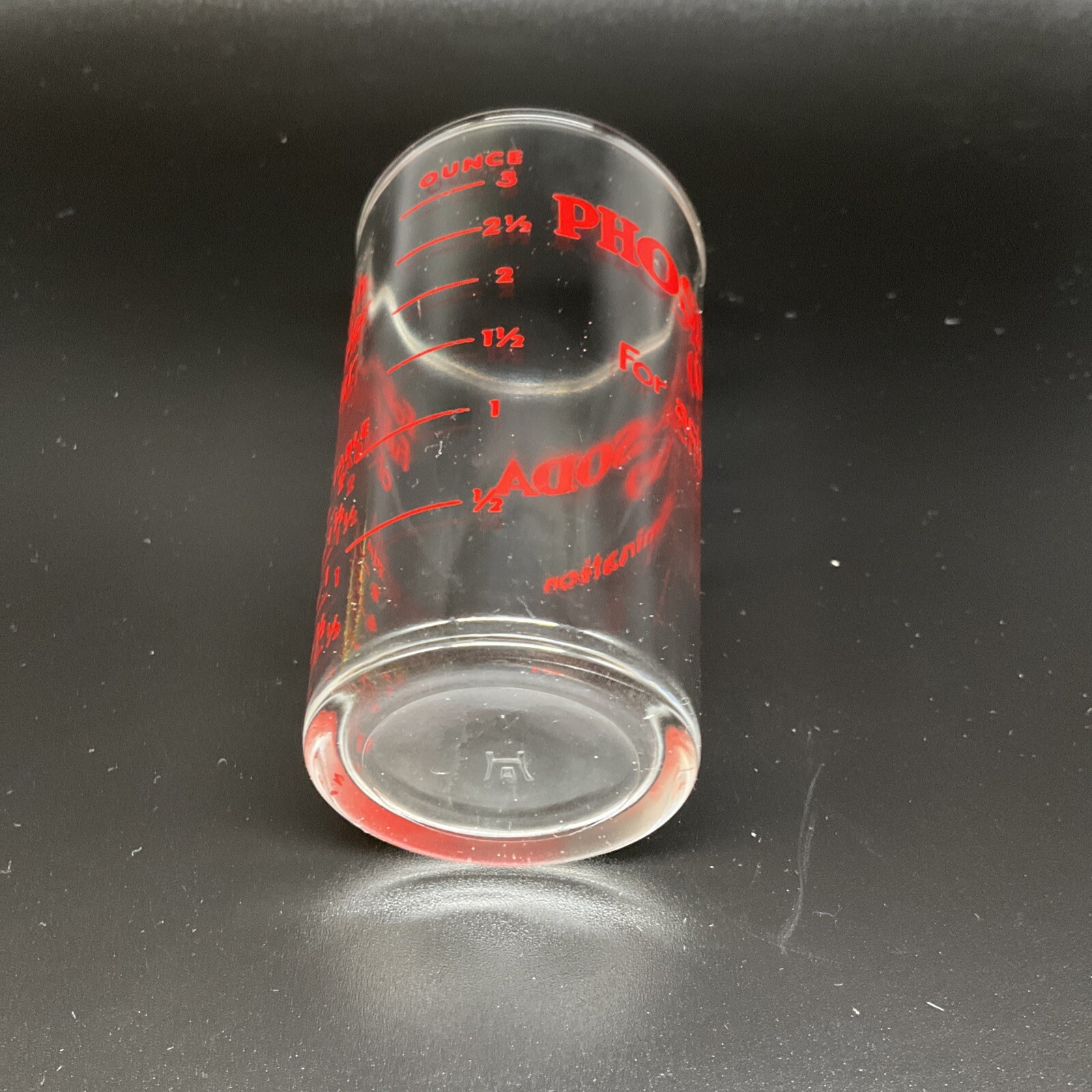 Vintage Hazel Atlas Fleet Laxative Phospho-Soda 3 Oz Glass Medical Advertising