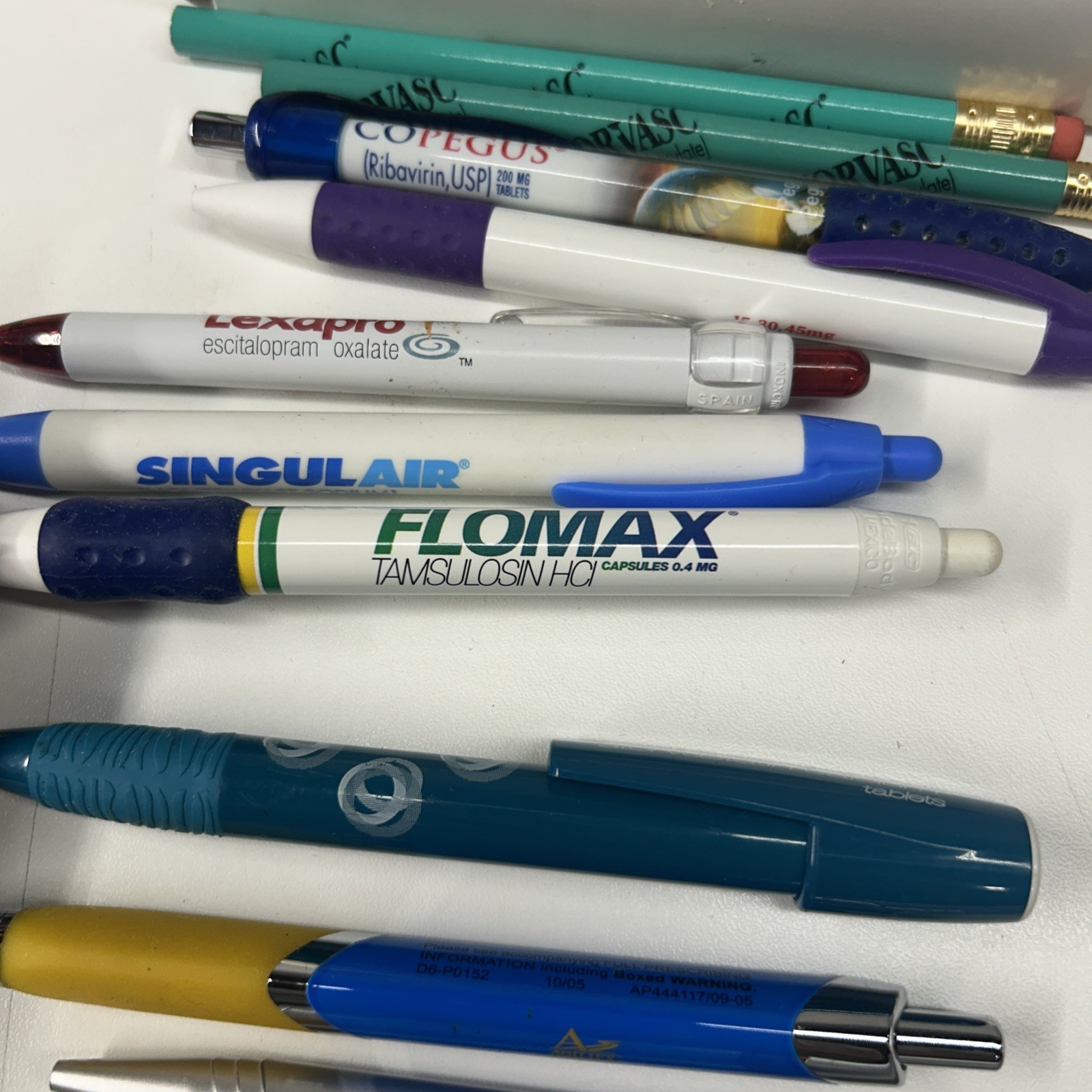 Pharmaceutical Drug Rep Pens Pencils Massager Percussion Hammer Lexapro Norvasc
