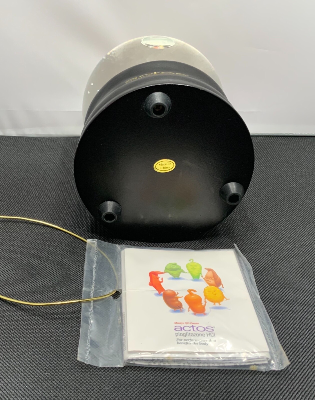 ACTOS PHARMACEUTICAL PIOGLITAZON HCI LIMITED ADDITION 2001 SNOW GLOBE & PAMPHLET