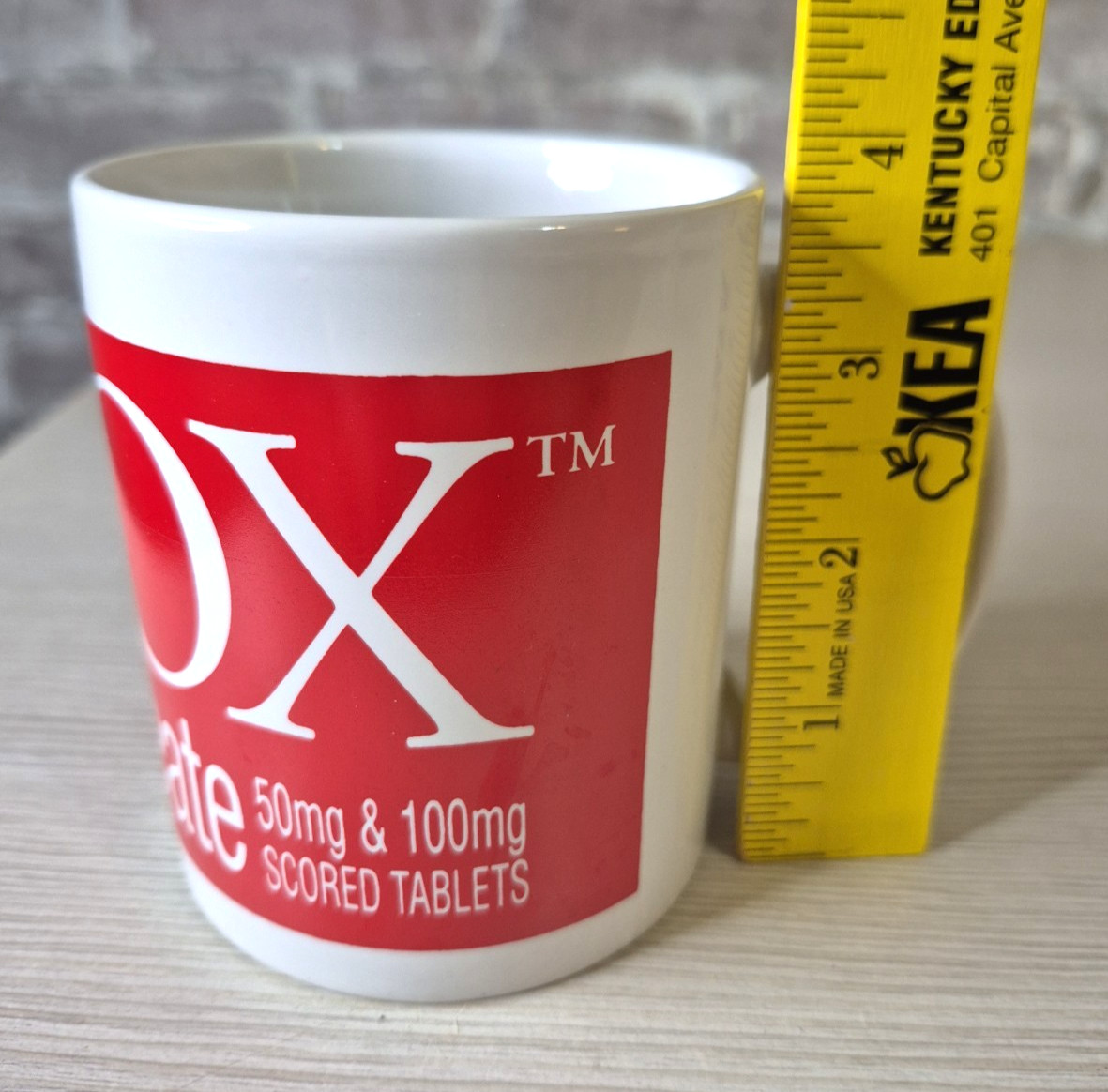 Luvox Fluvoxamine Maleate Tablet Pharmaceutical Advertising Coffee Cup Mug