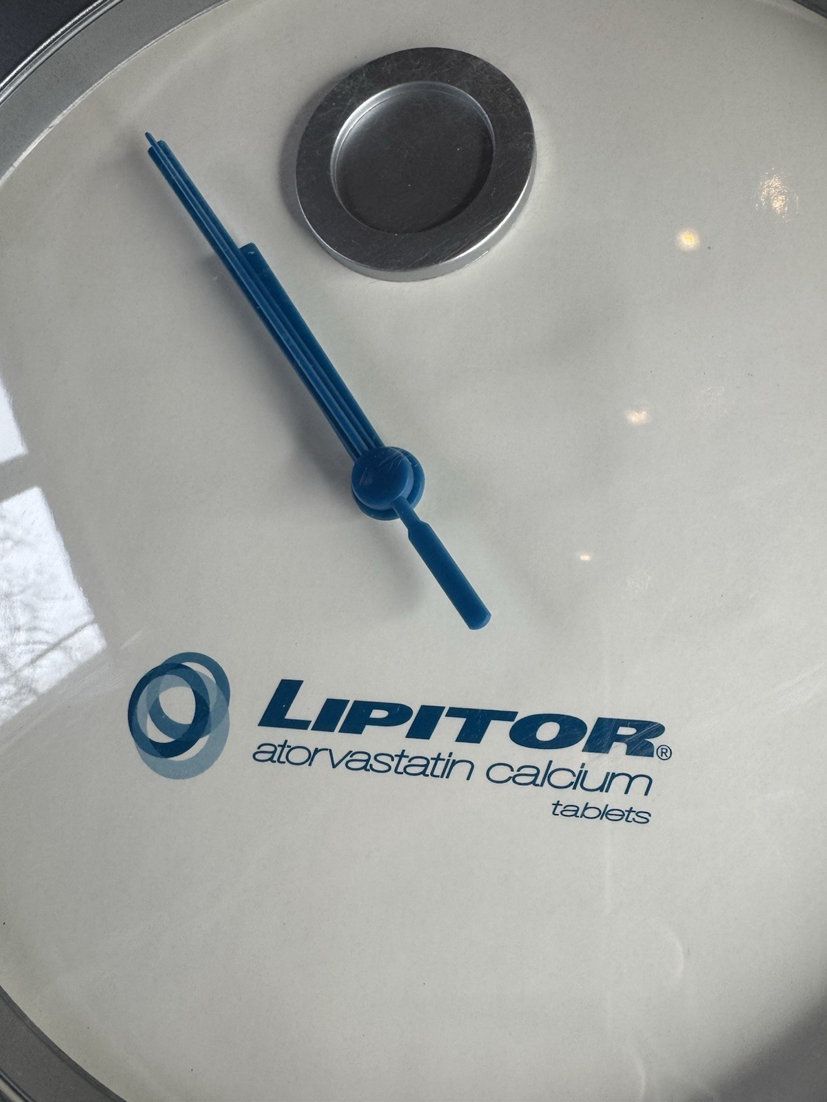 Lipitor Wall Clock Pharma Promo Atorvastatin Pfizer + Pens Drug Rep Advertising