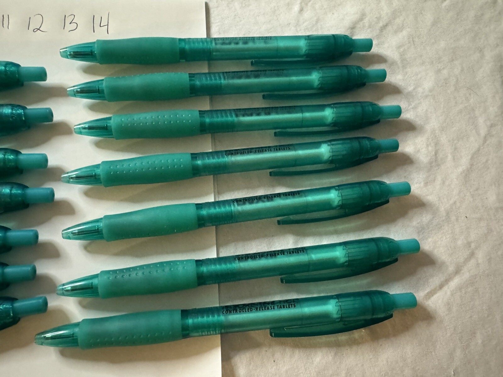 Lot Of 14 Paxil CR Drug Rep Pharmaceutical Promo Advertising Pens Plastic
