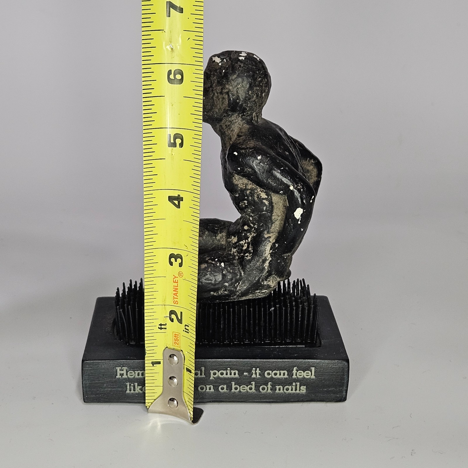 Vintage Proctofoam Pharmaceutical Advertising Bed Of Nails Fakir Figure