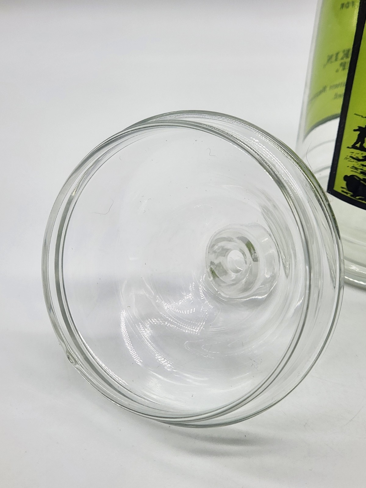 Vintage Glass Apothecary Jar With Lid Army Navy Liniment Medicine Remedy 1970’s