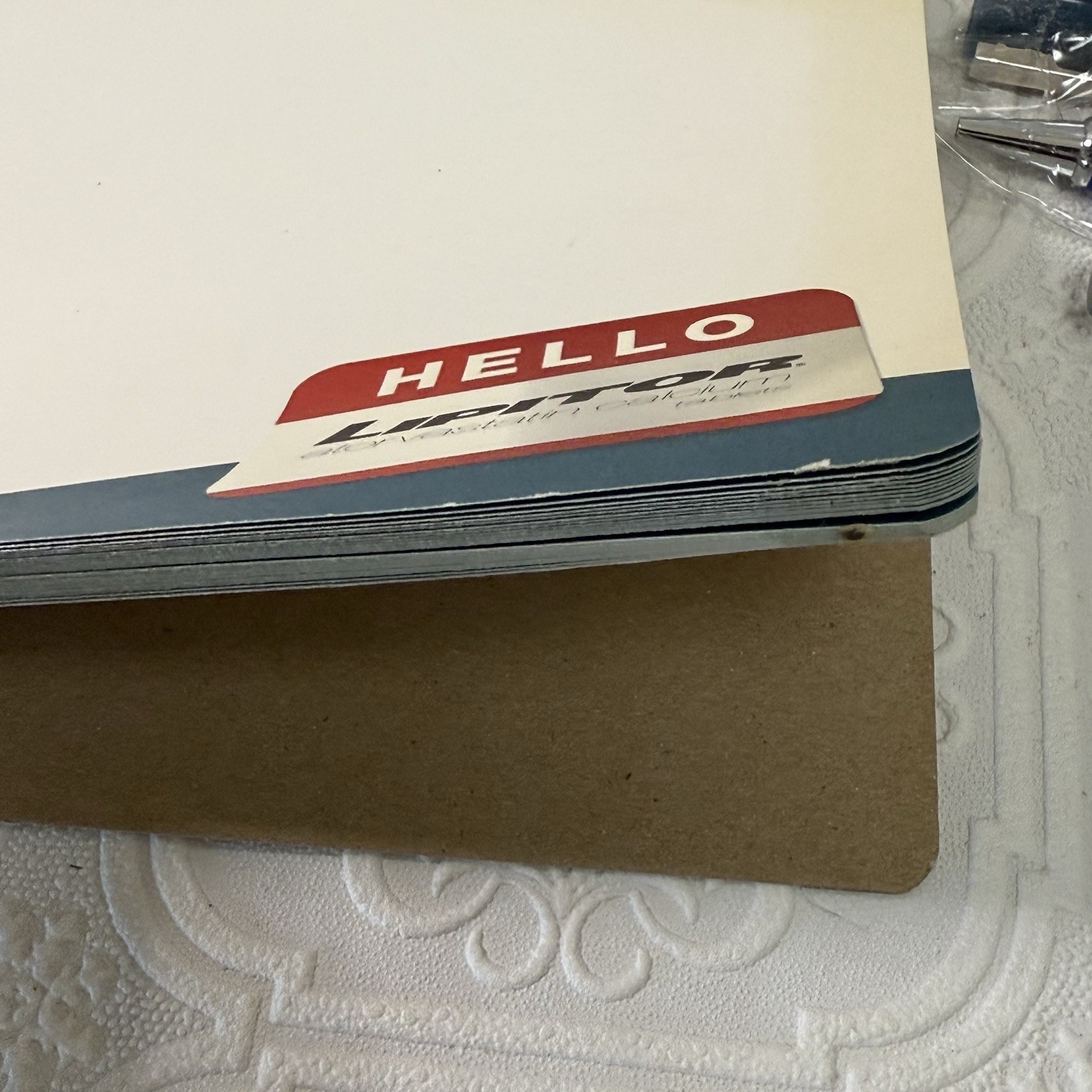 Pharmaceutical Drug Rep Collectible Pens/Misc Lot 16 Pens, Paper Clips, Note Pad