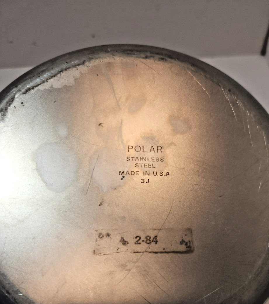 Vtg Stainless Steel Canisters W/ Medical Lid – Set of 2 Vollrath 8802 Polar 3J