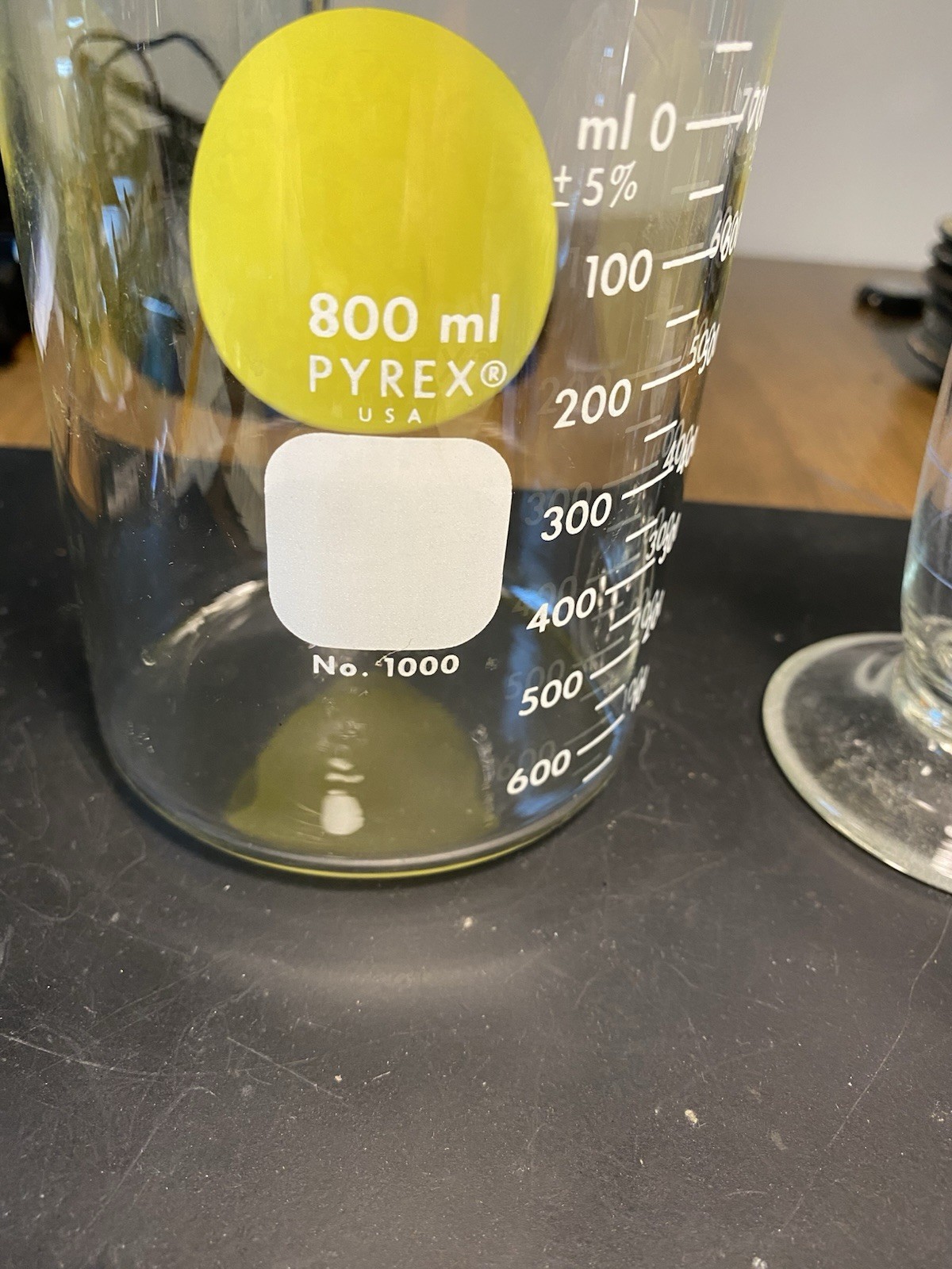 K EXAX VTG PHARMACEUTICAL GRADUATE CONE SHAPE GLASS 250ML And 800ml Pyrex Beaker