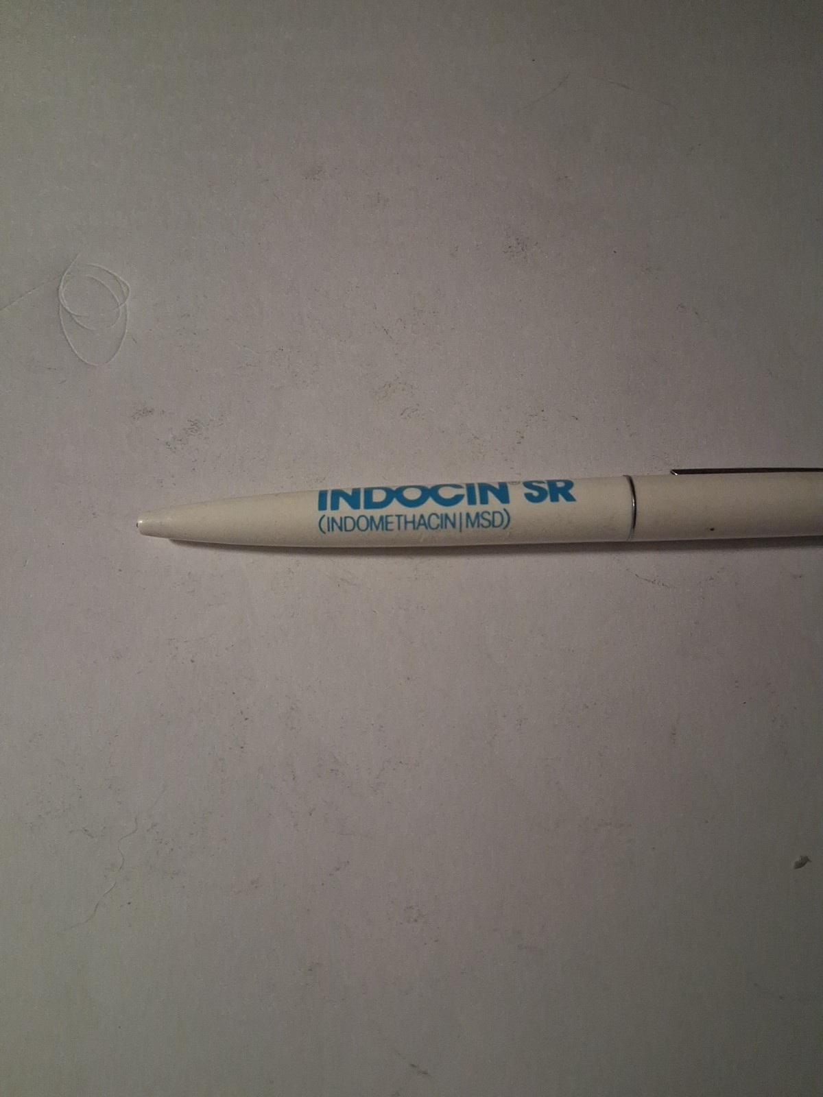 INDOCIN SR Pharma Drug Rep Advertisement Ballpoint Pen Ink Does Not Work