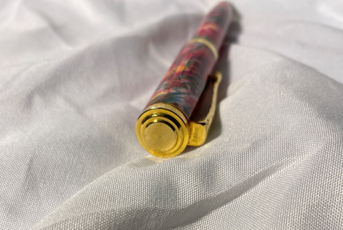 Colorful Swirl Norvasc Metal Pen Drug Rep Pharmaceutical Promo Advertising