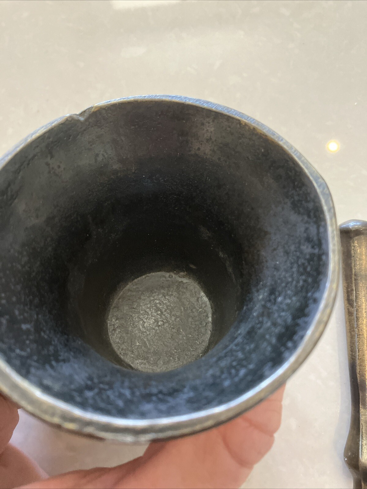 Mortar and Pestle, Metal Small America’s Bicentennial 76 Rx Apothecary Pharmacy