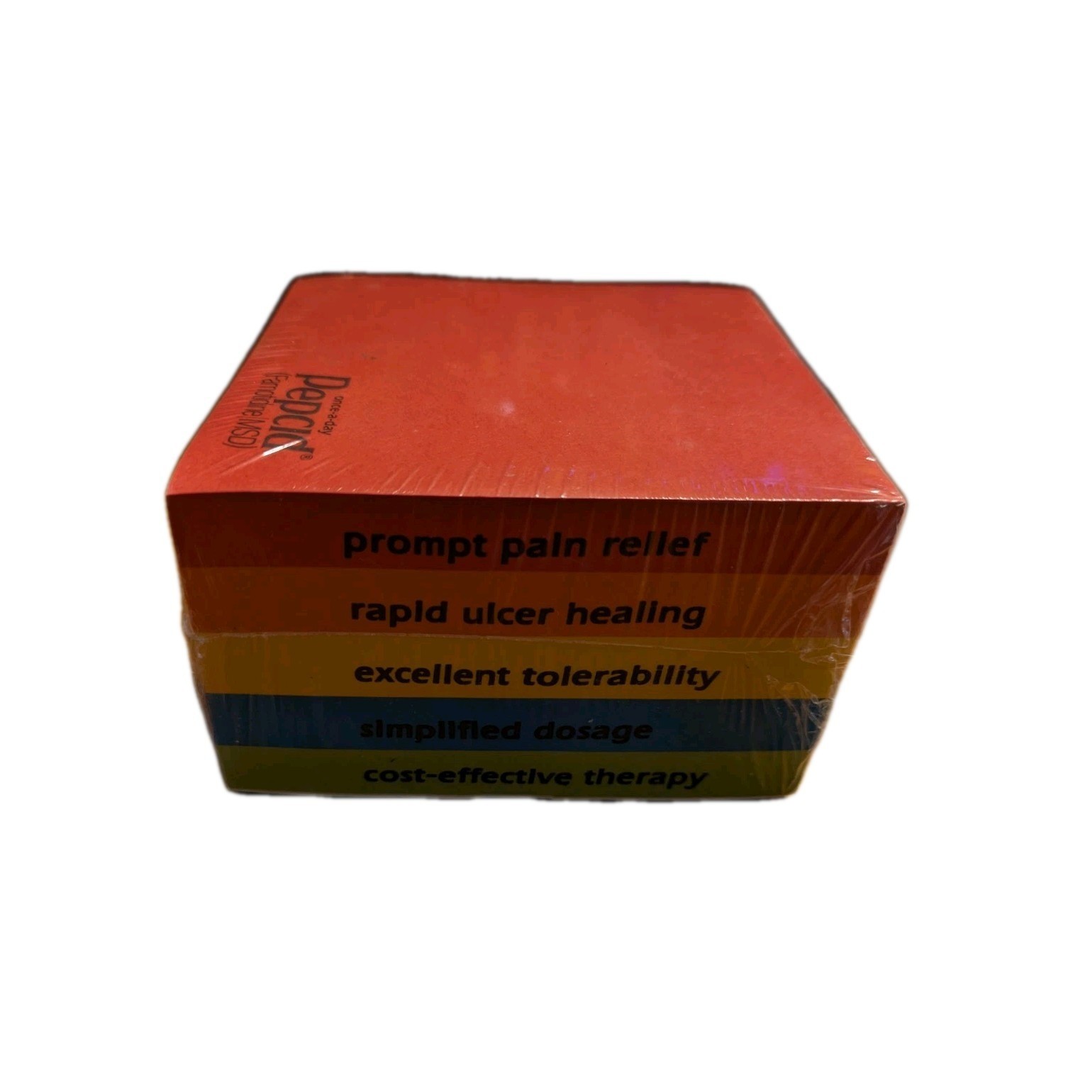 Vintage Pepcid Famotidine MSD Pharmaceutical Promo Sticky Note Pad Cube Lot
