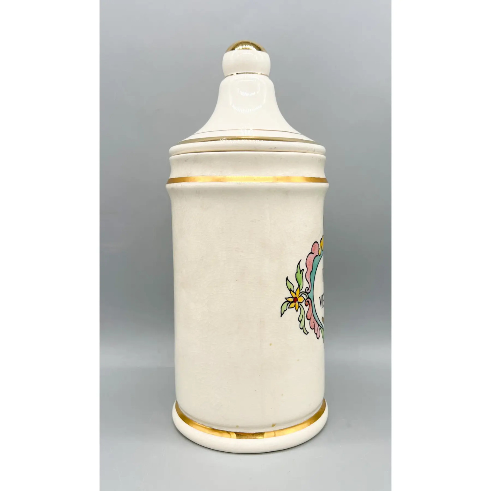 Vintage Jeanne Robinette Reproduction Apothecary Jar – Rexall Drugstore ceramic