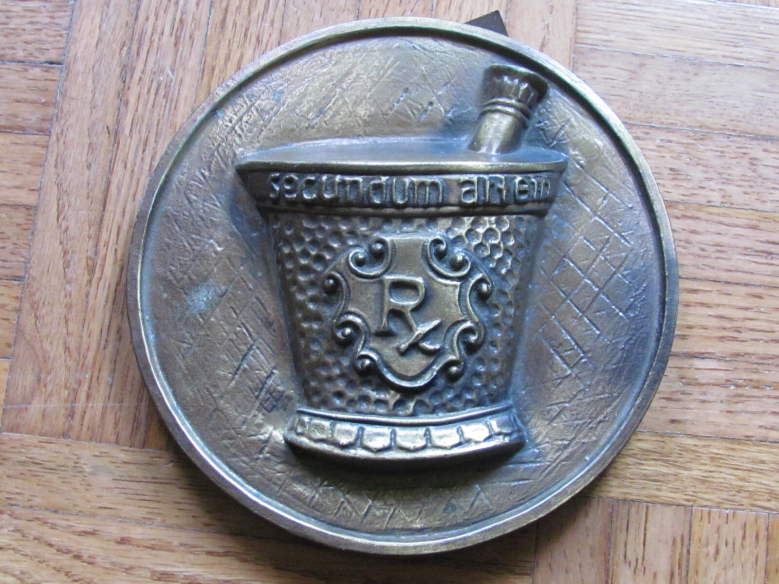 1977 METAL PLAQUE PHARMACIST DRUG STORE ADVERTISING RX CHLOR-TRIMETON