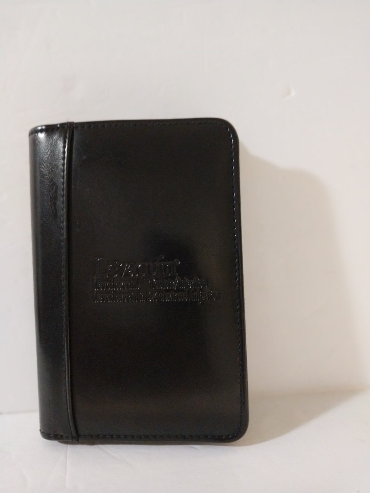 Levaquin Pharmaceutical Advertising Zippered Organizer Business Card Portfolio
