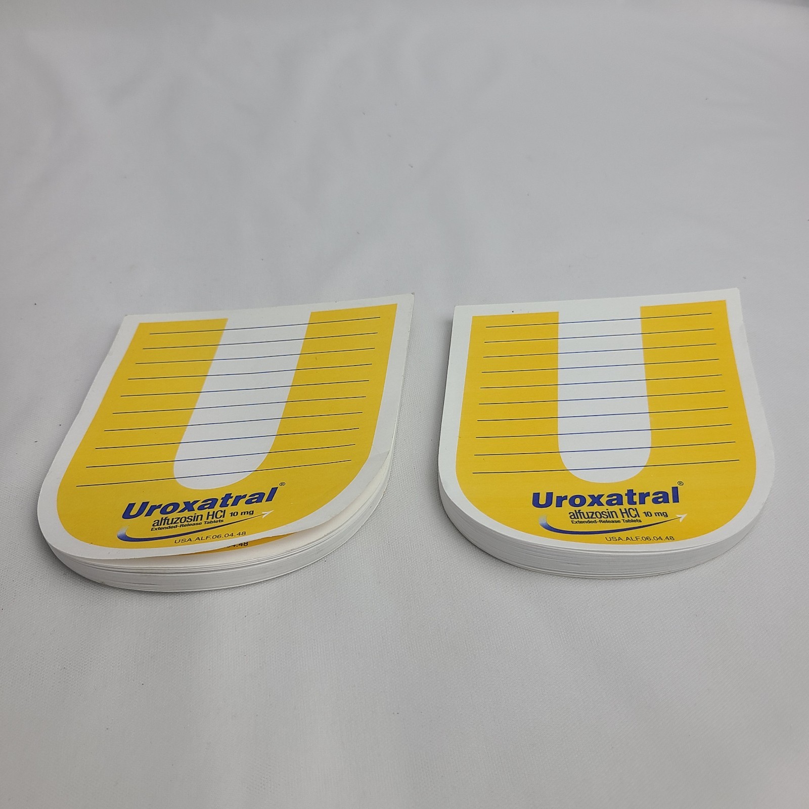 Uroxatral Post-It Note Pads Pharmaceutical Drug Rep Advertising Promo Giveaway