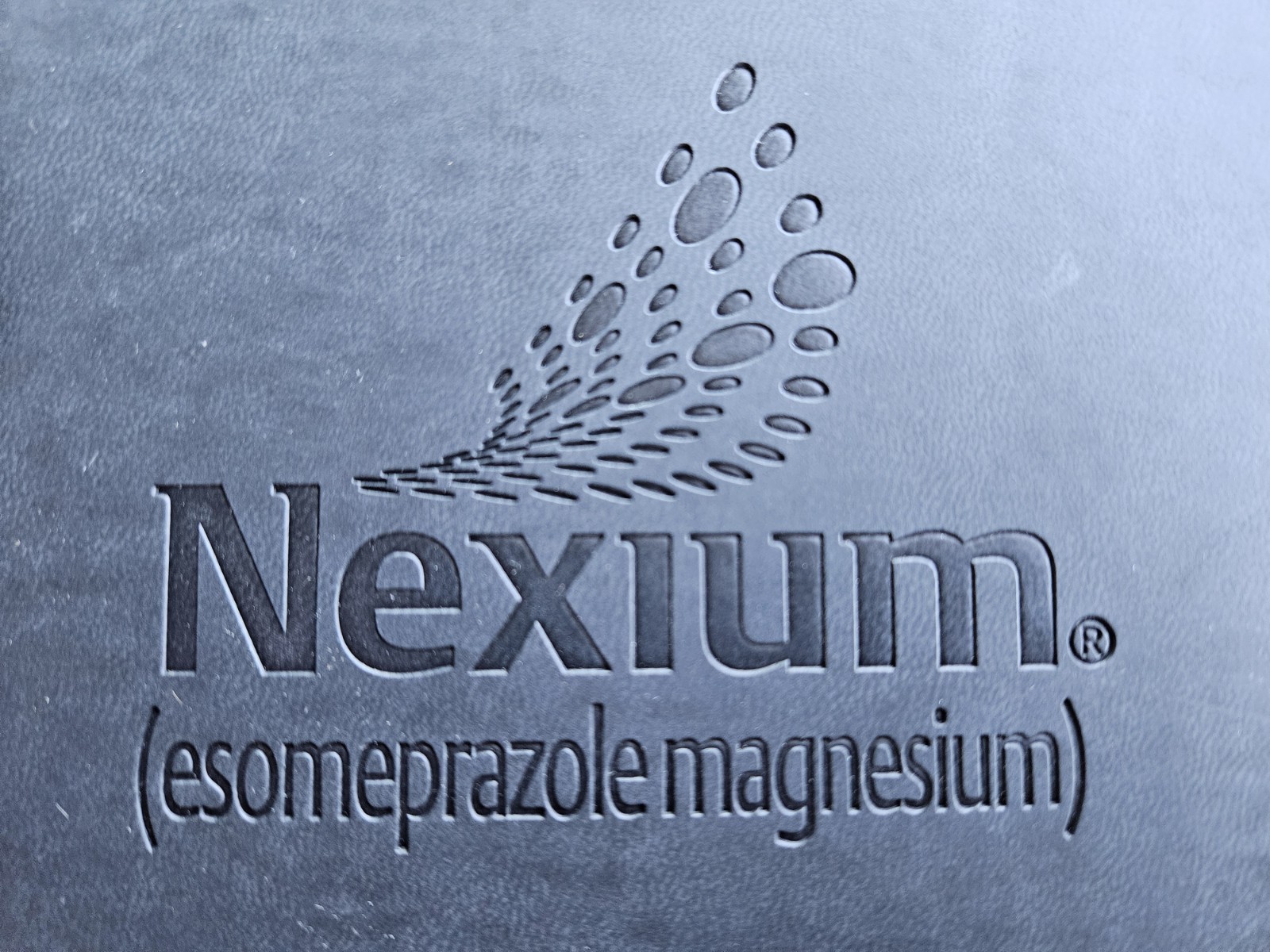 Nexium Promotional 7″x9″ Black Faux Leather Journal – Pharmaceutical Drug Rep