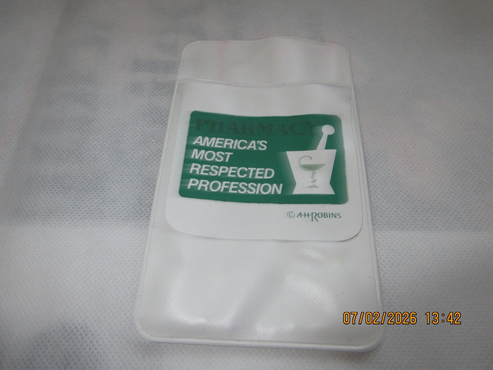 Pharmacist , America’s Most Respected Profession , Pen Pocket Protector ,Vintage