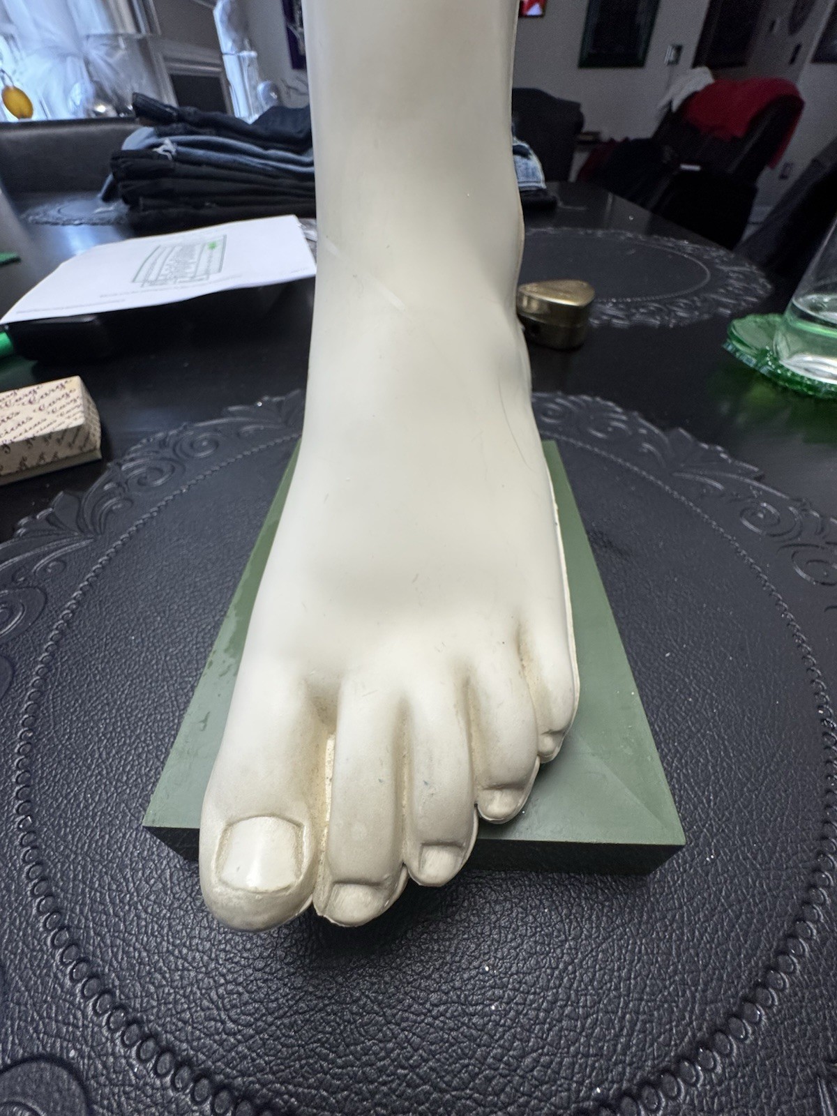 Vintage Merck Benemid/Indocin Advertising Display Foot Anatomical Store Model