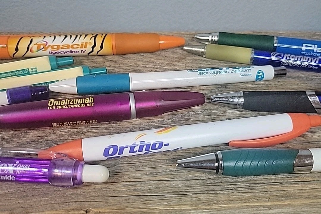 12 Drug Rep Pharmaceutical Pens Foltx Orencia Maxidone Reminyl Pulmicort Demodex