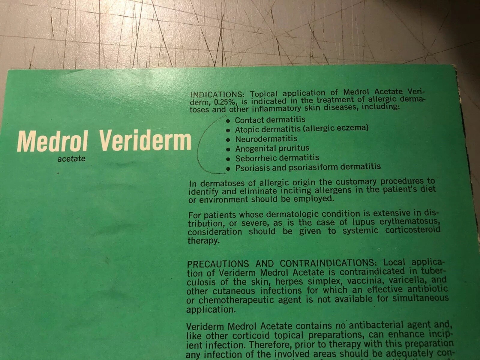 Dermatology Brochure Psoriasis Medrol Veriderm Upjohn Skin Atopic