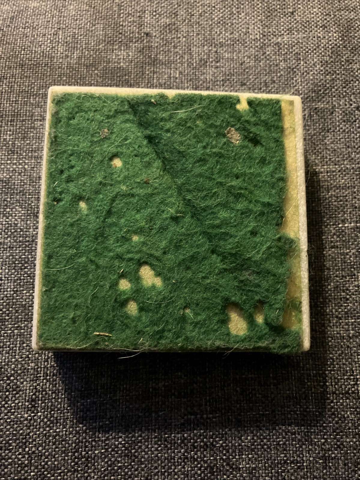 MARBLE VINTAGE RARE ENGRAN SQUIBB PHARMACEUTICAL CALENDAR ( Square ) MED TOOL