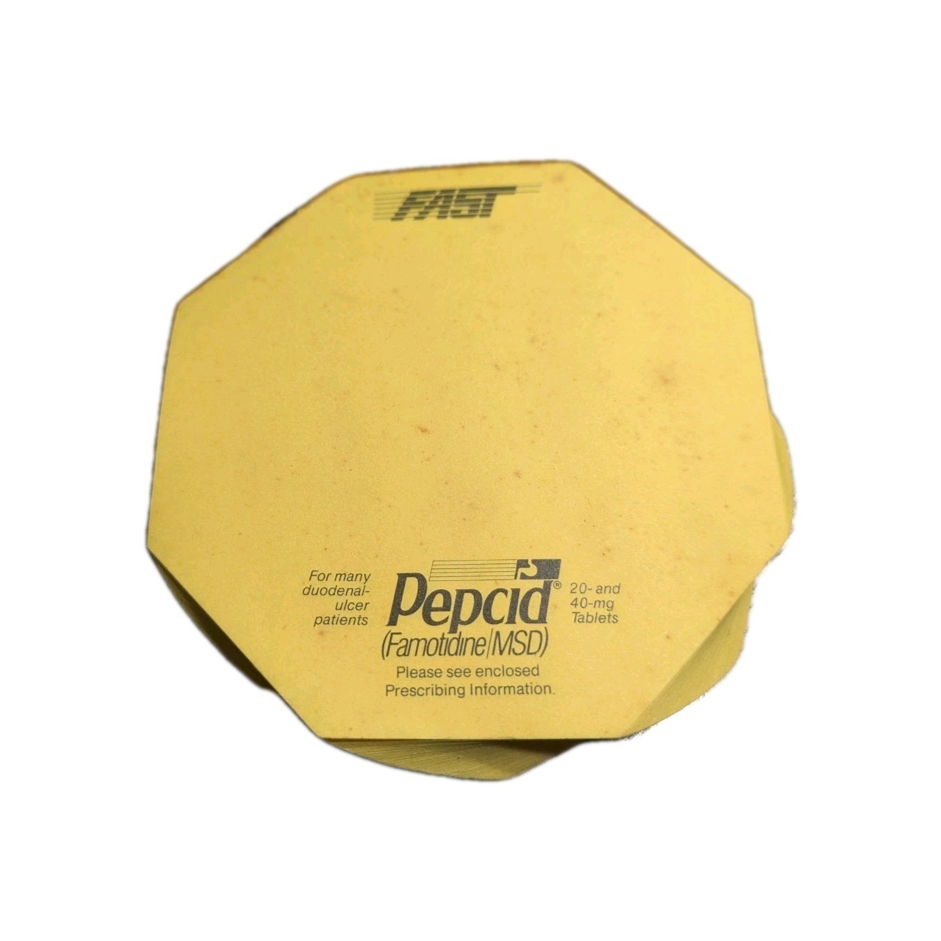 Vintage Pepcid Famotidine MSD Pharmaceutical Promo Sticky Note Pad Cube Lot