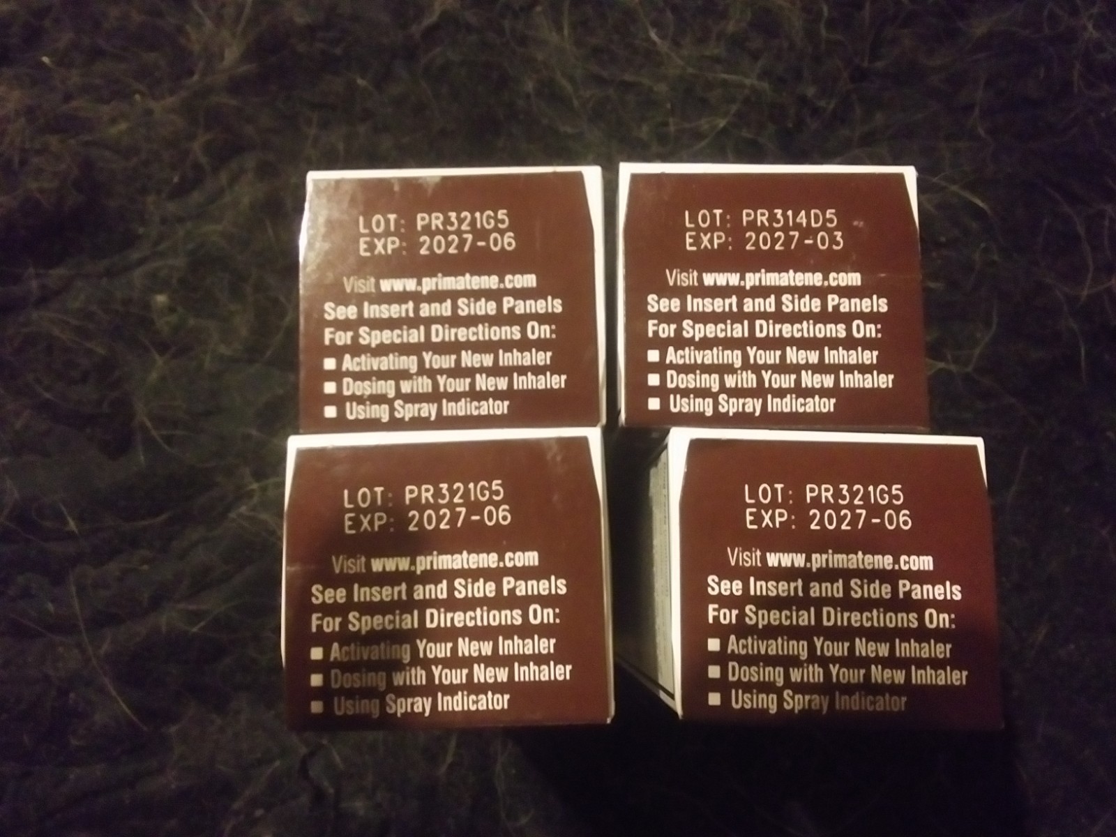 4 Pack Primatene Mist Epinephrine Inhalation Aerosol Spray 160 Sprays EXP. 2027+