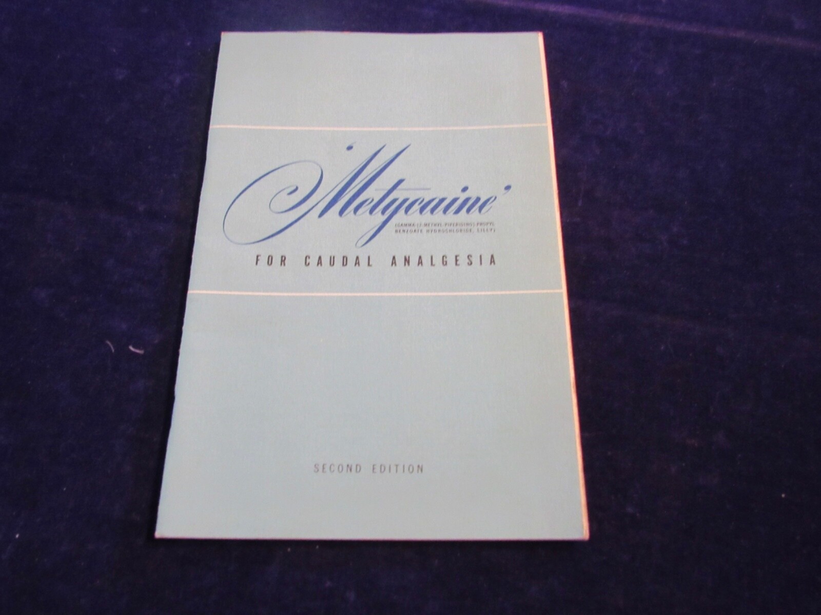 1950’s Medicine Drug Advertising Bklt Metycaine Eli Lily Color Illustrated B119