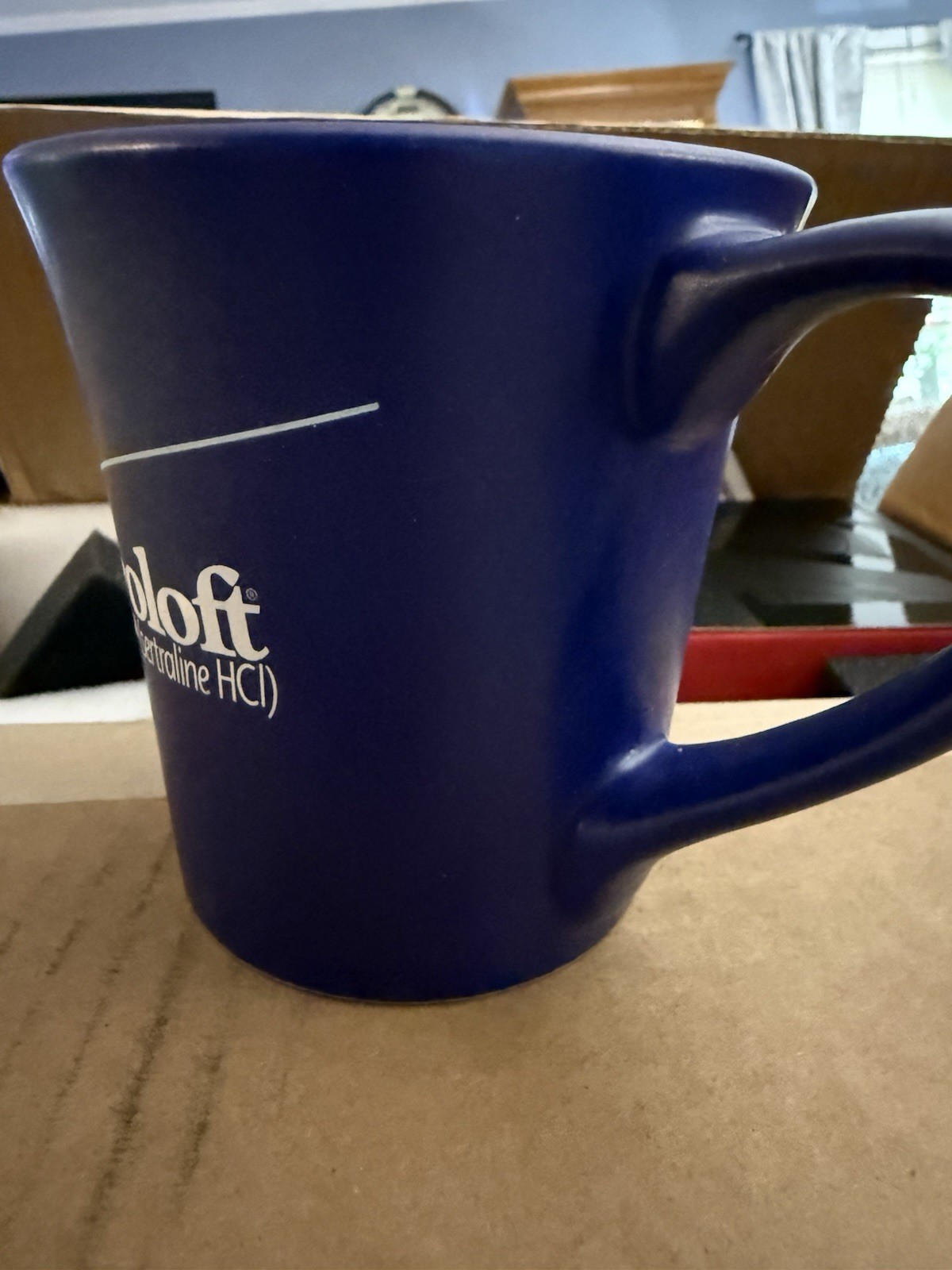 Zoloft Pharmaceutical Mug Advertising Pharma Rep 12 oz Drug rep Collectible