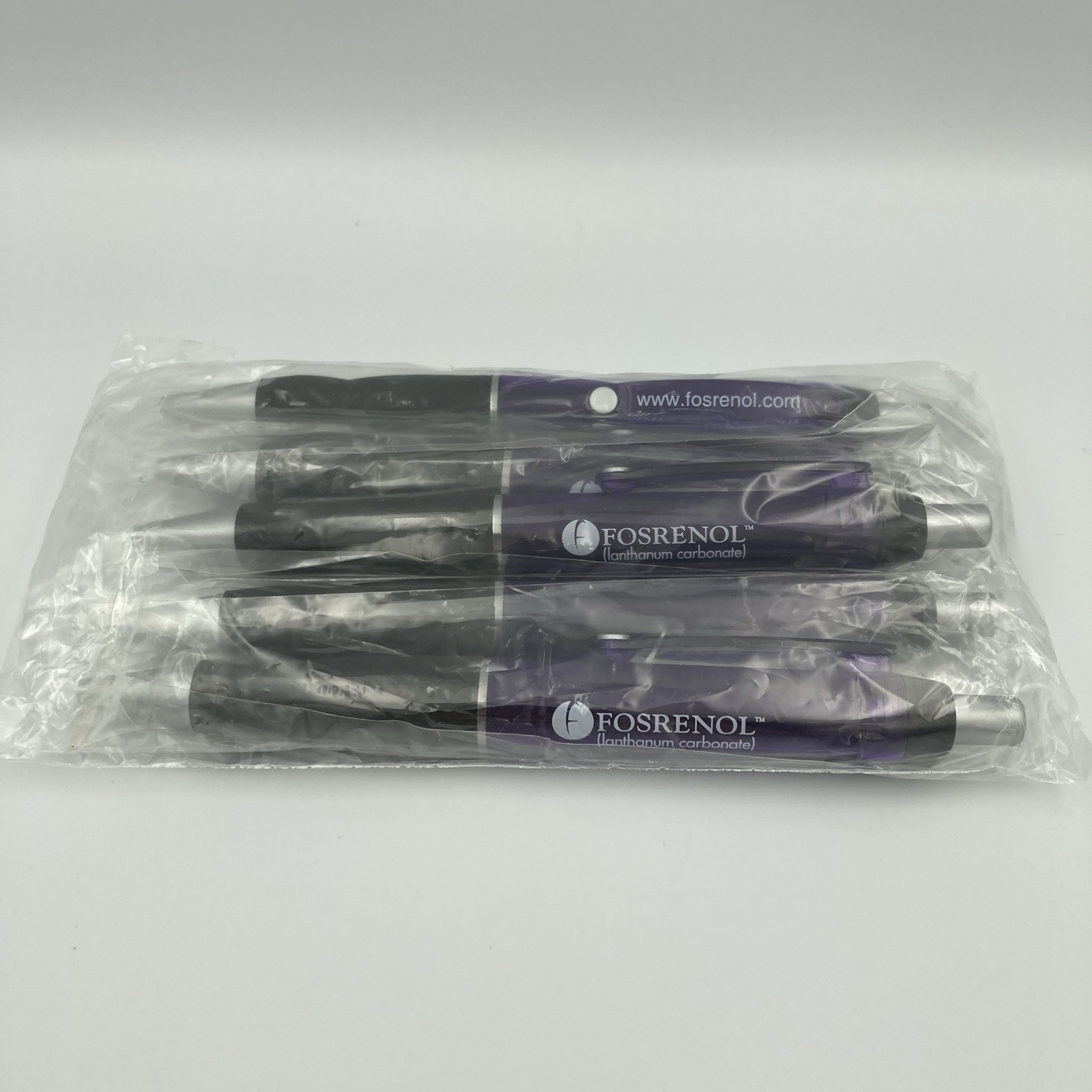 Fosrenol Medical Drug Rep Pharmaceutical Pen Plastic New Old Stock – 5 Pack