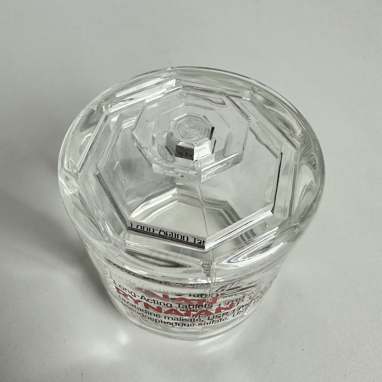 Vintage Rynatan Tablets Promo Collectible Plastic Jar Drug Rep Pharma