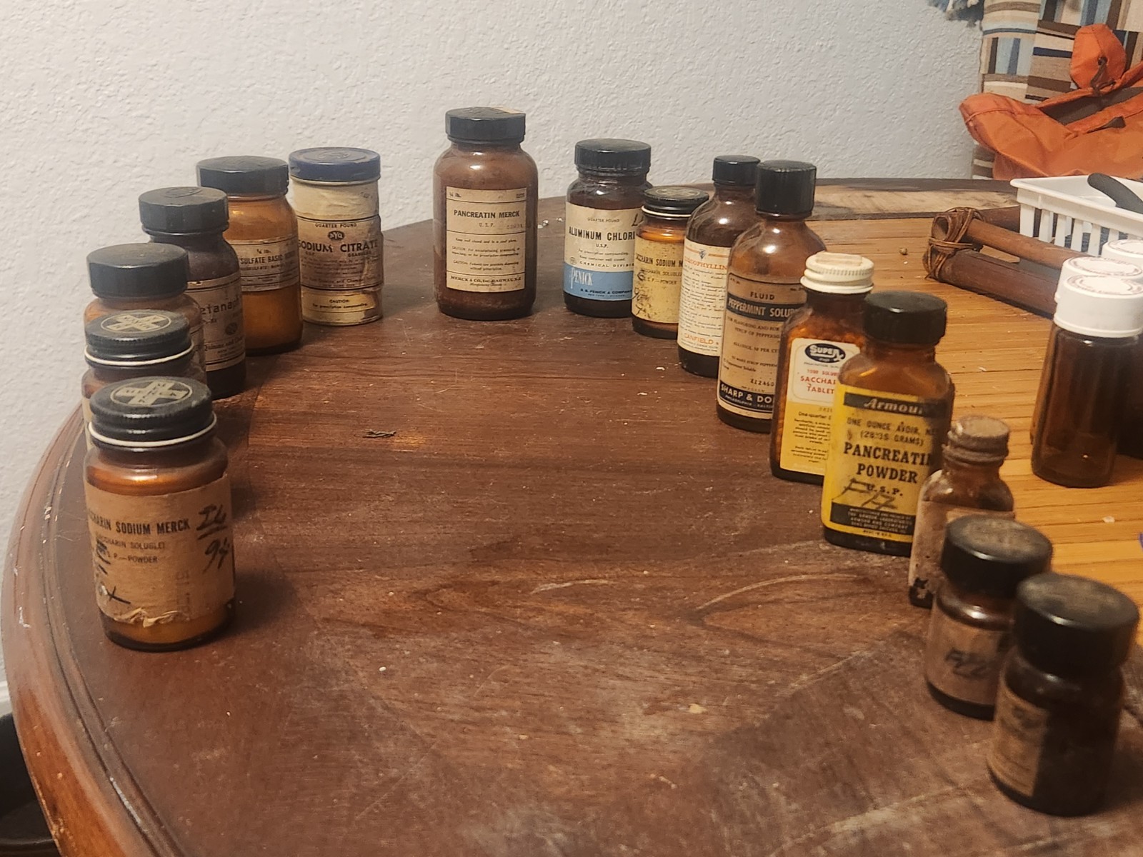 Apothecary Pharmaceutical Medicine Bottles & Misc Never Open (Lot of 16)