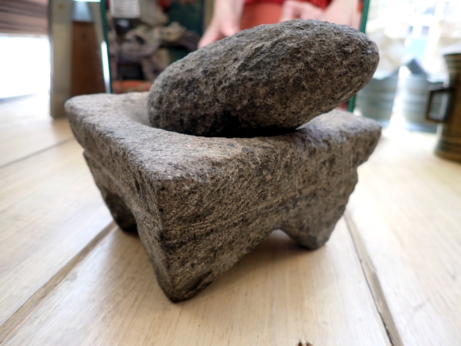 Mapuche Stone Mortar Pestle Tranantrapiwe Chile Argentina Old Rare Trananchadiwe