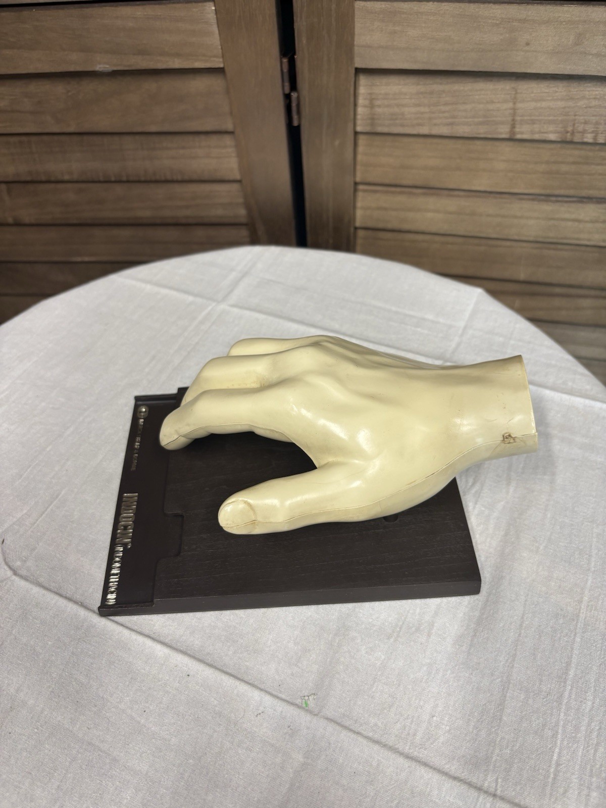 1967 MEDICAL HAND MODEL Anatomical Merck Sharp Dohme Indocin Advertising