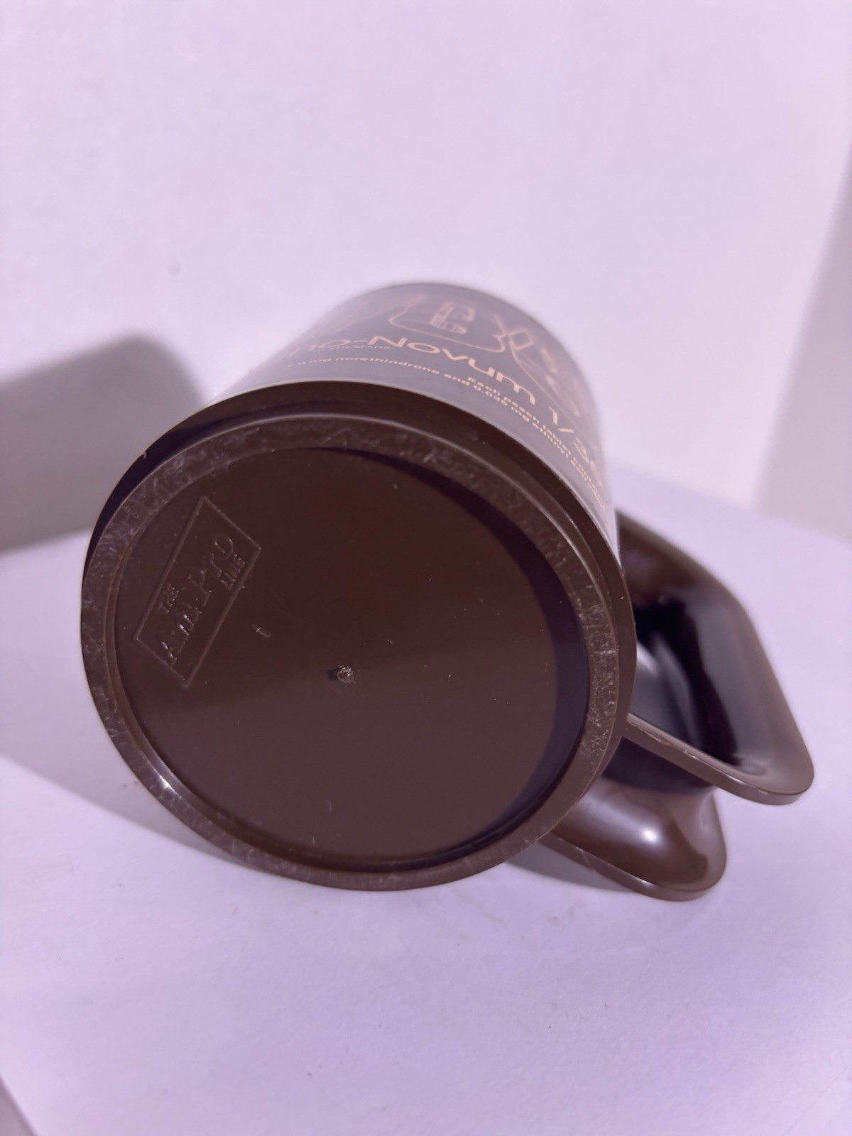 Vintage Ortho-Novum 1/35 Birth Control Pill Blue Pharma Promo PlasticCoffee Mug