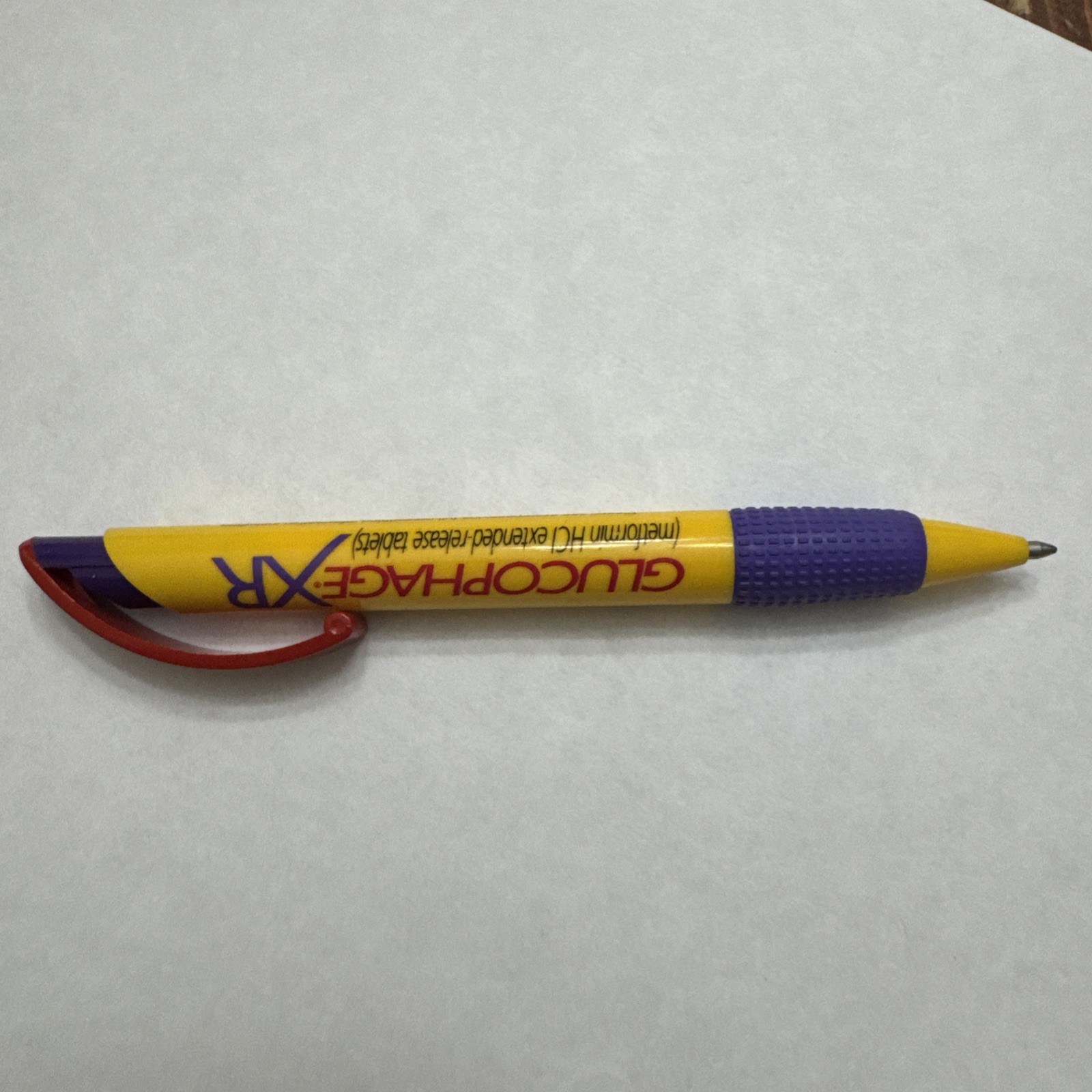 Colorful Glucophage Drug Rep Pharmaceutical Promo Advertising Pen Inoxcrom Spain